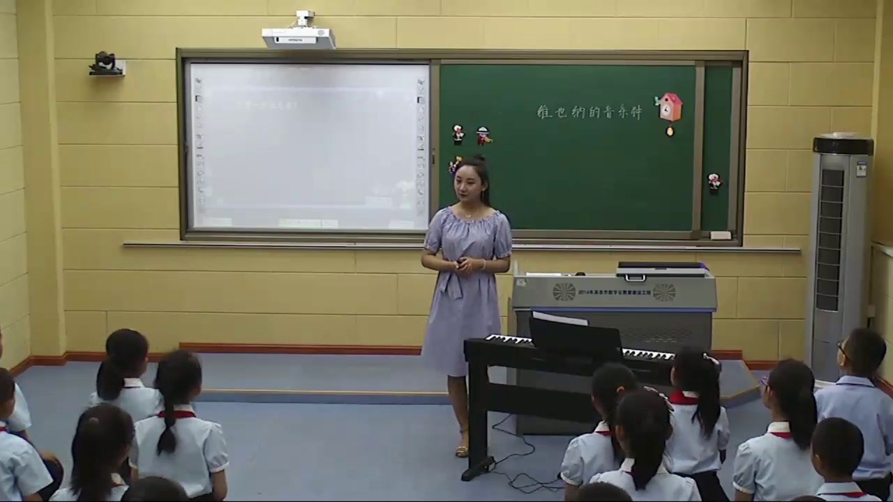 湘文艺版音乐三下《（听赏）维也纳的音乐钟》宁夏徐老师-全国一等奖