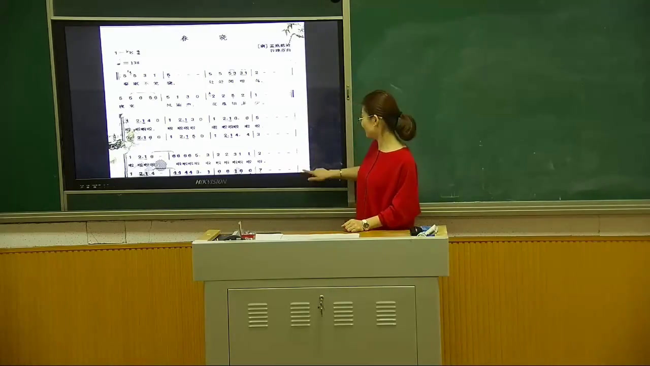 湘文艺版音乐四下《（演唱）春晓》河北谷老师-市一等奖