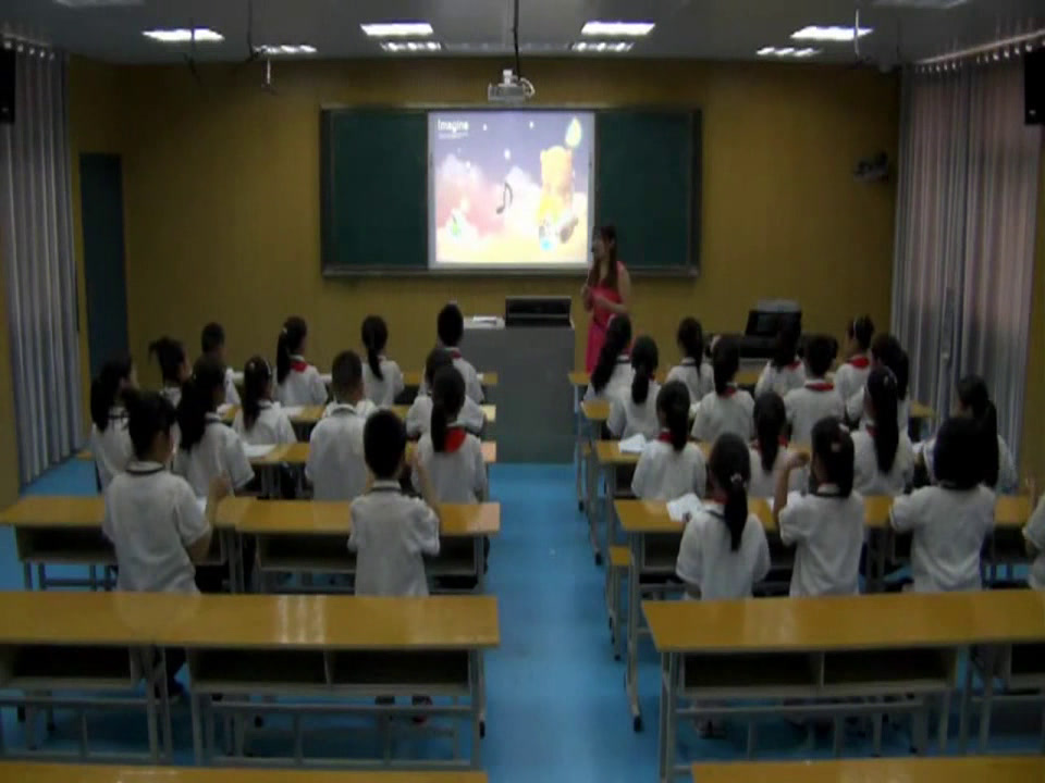 湘文艺版音乐四下《（听赏）彩云追月》湖北郑老师-市一等奖