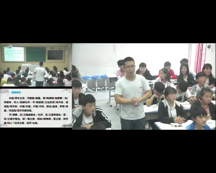 泸教版语文七下《一三爱莲说》河南张老师-市一等奖