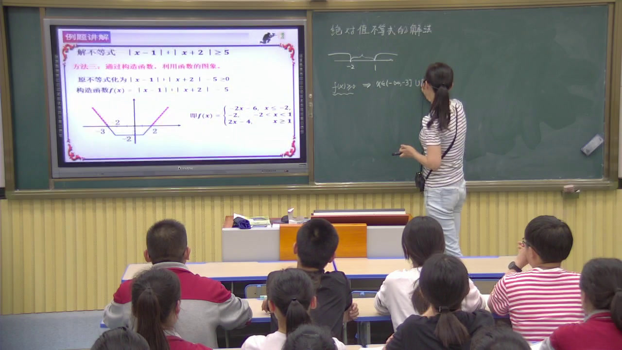 人教A版数学选修4-5《2.绝对值不等式的解法》安徽郑老师-省一等奖