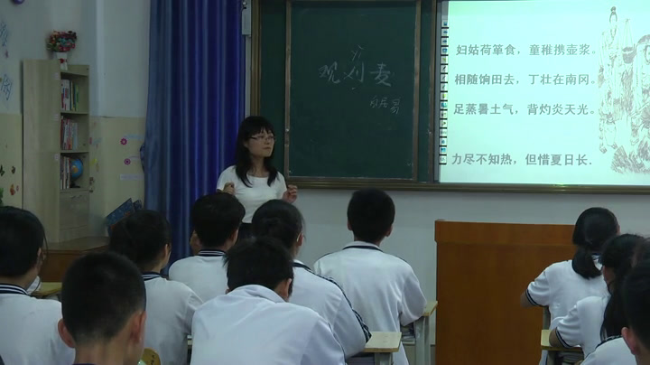 语文2011课标版八上《观刈麦》广西吴老师-全国一等奖
