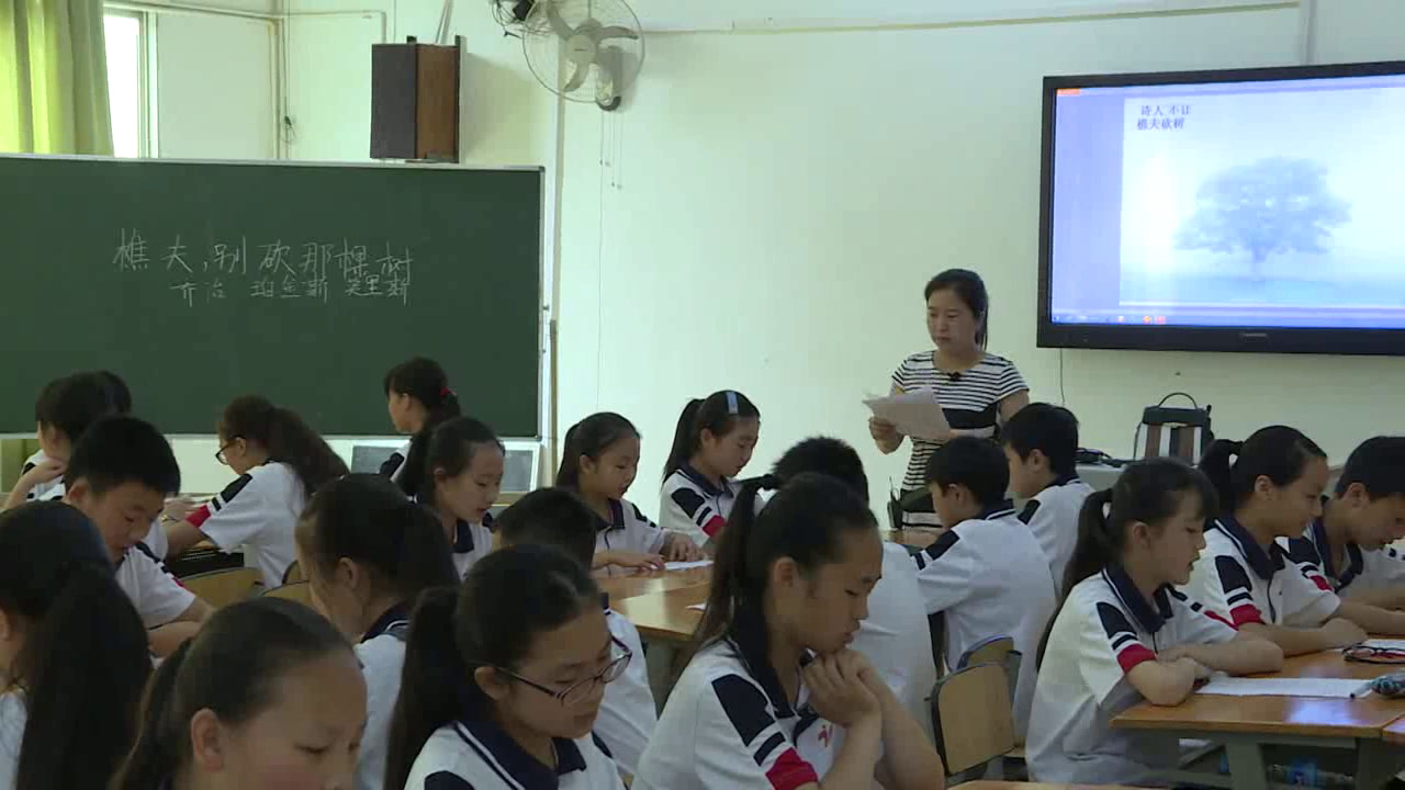 语文2011课标版八上《4.樵夫，别砍那棵树》四川陈老师-县级优课