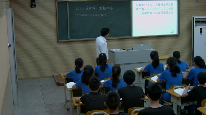 华东师大版数学七上《利用数轴比较数的大小》四川刘老师-