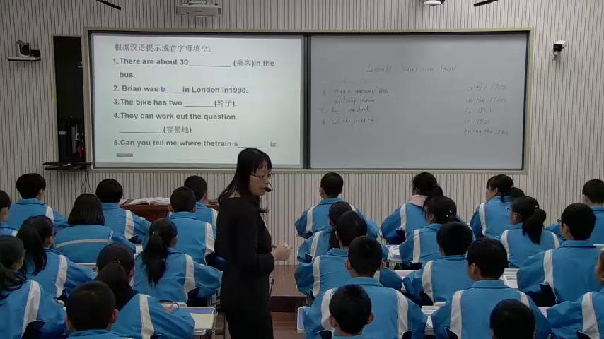 冀教版英语八上《Lesson32TrainsGoFaster》甘肃张老师-县级优课