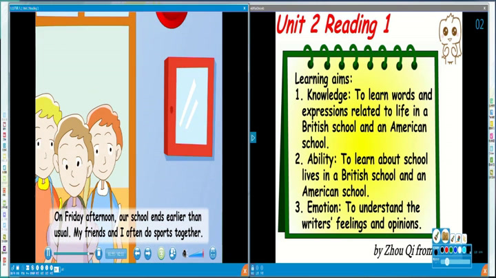 牛津译林版英语八上《Reading1：Schoollives》江苏周老师-市一等奖