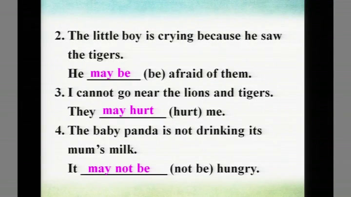牛津译林版英语八上《Grammar：Using may for possibility & using verbs+to-infinitives》江苏老师-市一等奖